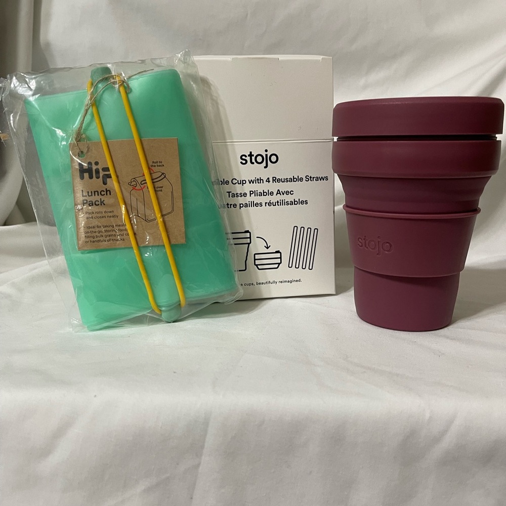 Stojo 12oz Collapsible Cup and Hip Lunch Pack
